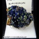 Mineral Specimen: Azurite, Malachite from Zacatecas, Mexico, Ex. Norm Woods Mineral Specimen: Azurite, Malachite from Zacatecas, Mexico, Ex. Norm Woods