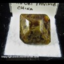 Mineral Specimen: Vesuvianite from Fushan Mine, She County, Handan, Hebei, China, Ex. Norm Woods Mineral Specimen: Vesuvianite from Fushan Mine, She County, Handan, Hebei, China, Ex. Norm Woods