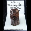 Mineral Specimen: Apatite from Tory Hill area, Haliburton Co., Ontario, Canada, Ex. Norm Woods Mineral Specimen: Apatite from Tory Hill area, Haliburton Co., Ontario, Canada, Ex. Norm Woods