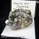 Mineral Specimen: Calcite on Duftite from Tsumeb, Namibia, Ex. Norm Woods Mineral Specimen: Calcite on Duftite from Tsumeb, Namibia, Ex. Norm Woods