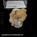 Mineral Specimen: Strontianite (SW - FL) on Barite from Medusa Aggregates North Quarry, Warren Co., Kentucky Mineral Specimen: Strontianite (SW - FL) on Barite from Medusa Aggregates North Quarry, Warren Co., Kentucky