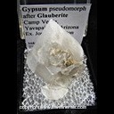 Mineral Specimen: Gypsum Pseudomorph after Glauberite from Camp Verde, Camp Verde district, Yavapai Co., Arizona Ex. Jose Middleton Mineral Specimen: Gypsum Pseudomorph after Glauberite from Camp Verde, Camp Verde district, Yavapai Co., Arizona Ex. Jose Middleton