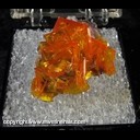 Mineral Specimen: Wulfenite from Rowley Mine, Thebes, Maricopa Co., Arizona, Ex. Josie Middleton, 1994 Mineral Specimen: Wulfenite from Rowley Mine, Thebes, Maricopa Co., Arizona, Ex. Josie Middleton, 1994