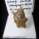 Mineral Specimen: Muscovite variety: Star from Jeninpapo District, Intinga, Minas Gerais, Brazil, Ex. Norm Woods Mineral Specimen: Muscovite variety: Star from Jeninpapo District, Intinga, Minas Gerais, Brazil, Ex. Norm Woods