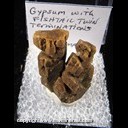 Mineral Specimen: Gypsum Fishtail Twins with Included Sand (unusual habit for locale) from Great Salt Plains, Jet, Alfalfa Co., Oklahoma, Ex. Norm Woods Mineral Specimen: Gypsum Fishtail Twins with Included Sand (unusual habit for locale) from Great Salt Plains, Jet, Alfalfa Co., Oklahoma, Ex. Norm Woods