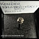 Mineral Specimen: Isoferroplatinum Penetrating Crystals from Konder massif, Aldan shield, Ayan-Maya, Khabarovskiy Kray, Russia, Ex. Norm Woods Mineral Specimen: Isoferroplatinum Penetrating Crystals from Konder massif, Aldan shield, Ayan-Maya, Khabarovskiy Kray, Russia, Ex. Norm Woods
