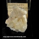 Mineral Specimen: Natrolite, Calcite from Springfield, Lane Co., Washington, Ex. Norm Woods Mineral Specimen: Natrolite, Calcite from Springfield, Lane Co., Washington, Ex. Norm Woods