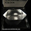 Mineral Specimen: Quartz, Double Terminated from Guizhou Province, China, Ex. Norm Woods Mineral Specimen: Quartz, Double Terminated from Guizhou Province, China, Ex. Norm Woods