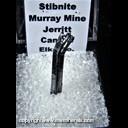 Mineral Specimen: Stibnite from Murray Mine, Jerritt Canyon, Independence Mountains Mining Dist., Elko Co., Nevada, Ex. Norm Woods