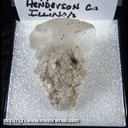 Mineral Specimen: Millerite on Calcite, other micro sulfides on and included in Calcite from Cessford Quarry, Biggsvile, Henderson Co., Illinois, Collected by Norm Woods, July, 2006 Mineral Specimen: Millerite on Calcite, other micro sulfides on and included in Calcite from Cessford Quarry, Biggsvile, Henderson Co., Illinois, Collected by Norm Woods, July, 2006