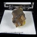 Mineral Specimen: Pyrite on Calcite from Ottawa, Franklin Co., Knasas, Ex. Norm Woods Mineral Specimen: Pyrite on Calcite from Ottawa, Franklin Co., Knasas, Ex. Norm Woods