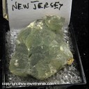 Mineral Specimen: Prehnite from Paterson, Pasaic Co., New Jersey, Ex. Norm Woods Mineral Specimen: Prehnite from Paterson, Pasaic Co., New Jersey, Ex. Norm Woods