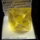 Mineral Specimen: Fluorite Facet Grade Octahedron Cleavage, fluorescent light lavender from England, Ex. Norm Woods Mineral Specimen: Fluorite Facet Grade Octahedron Cleavage, fluorescent light lavender from England, Ex. Norm Woods