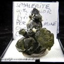 Mineral Specimen: Sphalerite, Pyrite from Portland Mine, "Amphitheater" glacial cirque, Ouray, San Juan Mtns., Ouray Co., Colorado, Ex. Norm Woods