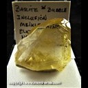 Mineral Specimen: Barite with Long Hollow Chamber which had a Bubble Inclusion from Meikel Mine, Carline, Elko Co., Nevada, Ex. Norm Woods Mineral Specimen: Barite with Long Hollow Chamber which had a Bubble Inclusion from Meikel Mine, Carline, Elko Co., Nevada, Ex. Norm Woods
