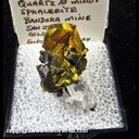 Mineral Specimen: Chalcopyrite, Quartz, Sphalerite from Bandora Mine, South Mineral Creek, San Juan Co., Colorado, Ex. Norm Woods Mineral Specimen: Chalcopyrite, Quartz, Sphalerite from Bandora Mine, South Mineral Creek, San Juan Co., Colorado, Ex. Norm Woods