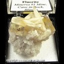 Mineral Specimen: Alstonite, Calcite, Fluorite, Chalcopyrite from Minerva #1 Mine, Cave-In-Rock, Hardin Co., Illinois, Ex. Norm Woods Mineral Specimen: Alstonite, Calcite, Fluorite, Chalcopyrite from Minerva #1 Mine, Cave-In-Rock, Hardin Co., Illinois, Ex. Norm Woods