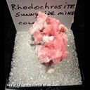 Mineral Specimen: Rhodochrosite, Druze Quartz, minor Sulfides from Sunnyside Mine group, San Juan Co., Colorado, Ex. Norm Woods Mineral Specimen: Rhodochrosite, Druze Quartz, minor Sulfides from Sunnyside Mine group, San Juan Co., Colorado, Ex. Norm Woods
