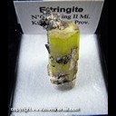 Mineral Specimen: Ettringite from N'chwaning II Mine, Kuruman, Kalahari manganese fields, Northern Cape Province, South Africa, Ex. Norm Woods Mineral Specimen: Ettringite from N'chwaning II Mine, Kuruman, Kalahari manganese fields, Northern Cape Province, South Africa, Ex. Norm Woods