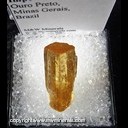 Mineral Specimen: Topaz, Imperial - 2.7 g from Ouro Preto, Minas Gerais, Brazil