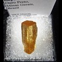 Mineral Specimen: Topaz, Imperial - 2.7 g from Ouro Preto, Minas Gerais, Brazil Mineral Specimen: Topaz, Imperial - 2.7 g from Ouro Preto, Minas Gerais, Brazil