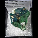 Mineral Specimen: Dioptase, Malachite, Chyrosocolla from Kaokoveld Pateau, Kunene Region, Namibia Mineral Specimen: Dioptase, Malachite, Chyrosocolla from Kaokoveld Pateau, Kunene Region, Namibia