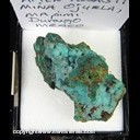 Mineral Specimen: Chrysocolla pseudomorph after Rosasite from Mina Ojuela, Mapimi, Durango, Mexico, Ex. Norm Woods Mineral Specimen: Chrysocolla pseudomorph after Rosasite from Mina Ojuela, Mapimi, Durango, Mexico, Ex. Norm Woods