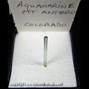 Mineral Specimen: Aquamarine from Mt. Antero, Chaffee Co., Colorado, Ex. Norm Woods Mineral Specimen: Aquamarine from Mt. Antero, Chaffee Co., Colorado, Ex. Norm Woods