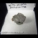 Mineral Specimen: Barite, minor Dolomite from Des Moines River at Farmington, Van Buren Co., Iowa, Ex. Norm Woods Mineral Specimen: Barite, minor Dolomite from Des Moines River at Farmington, Van Buren Co., Iowa, Ex. Norm Woods