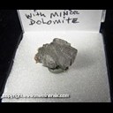 Mineral Specimen: Barite, minor Dolomite from Des Moines River at Farmington, Van Buren Co., Iowa, Ex. Norm Woods