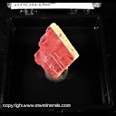 Mineral Specimen: Rhodochrosite Cleavage, Calcite from Sweet Home Mine, Alma, Park Co., Colorado Mineral Specimen: Rhodochrosite Cleavage, Calcite from Sweet Home Mine, Alma, Park Co., Colorado