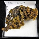 Mineral Specimen: Siderite on Galena from Baia Sprie Mine, Baia Sprie, Maramures, Romania, Ex. Norm Woods Mineral Specimen: Siderite on Galena from Baia Sprie Mine, Baia Sprie, Maramures, Romania, Ex. Norm Woods