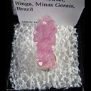 Mineral Specimen: Rose Quartz crystals from Taquaral district, Itinga, Minas Gerais, Brazil Mineral Specimen: Rose Quartz crystals from Taquaral district, Itinga, Minas Gerais, Brazil