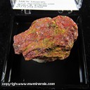 Mineral Specimen: Cinnabar from New Idria Dist., San Benito Co., California, Ex. University of Michigan Geology Dept., #UM3937 Mineral Specimen: Cinnabar from New Idria Dist., San Benito Co., California, Ex. University of Michigan Geology Dept., #UM3937