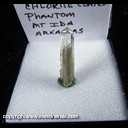 Mineral Specimen: Quartz variety: Phantom - Chlorite Inclusions from Mt. Ida, Montgomery Co., Arkansas, Ex. Norm Woods
