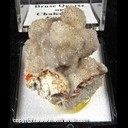 Mineral Specimen: Agate variety: Keswick - Druze Quartz on Chert with Agate Banding from Keswick Quarry, Keswick, Keokuk Co., Iowa, Ex. Norm Woods Mineral Specimen: Agate variety: Keswick - Druze Quartz on Chert with Agate Banding from Keswick Quarry, Keswick, Keokuk Co., Iowa, Ex. Norm Woods