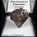 Mineral Specimen: Limonite Pseudomorph after Pyrite from location unknown, Ex. Norm Woods