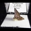 Mineral Specimen: Calcite, Iridescent from Knoxville, Keokuk Co., Iowa, Ex. Norm Woods
