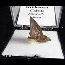Mineral Specimen: Calcite, Iridescent from Knoxville, Keokuk Co., Iowa, Ex. Norm Woods Mineral Specimen: Calcite, Iridescent from Knoxville, Keokuk Co., Iowa, Ex. Norm Woods