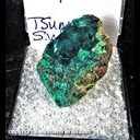 Mineral Specimen: Dioptase from Tsumeb, Namibia, Ex. Norm Woods