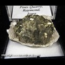 Mineral Specimen: Marcasite on Calcite from Pint's Quarry, Raymond, Blackhawk Co., Iowa, Ex. Norm Woods