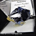 Mineral Specimen: Azurite from Easter Pocket, Tsumeb, Namibia, Ex. Norm Woods Mineral Specimen: Azurite from Easter Pocket, Tsumeb, Namibia, Ex. Norm Woods