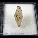 Mineral Specimen: Pyrite on Calcite from Pugh Quarry (France Stone Co. Custar quarry), Weston, Wood Co., Ohio