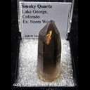 Mineral Specimen: Smoky Quartz from Lake George area, Colorado, Ex. Norm Woods