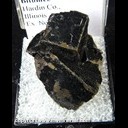 Mineral Specimen: Fluorite coated with Bitumen from Hardin Co., Illinois Ex. Norm Woods Mineral Specimen: Fluorite coated with Bitumen from Hardin Co., Illinois Ex. Norm Woods