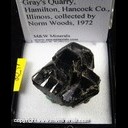Mineral Specimen: Sphalerite from Gray's Quarry, Hamilton, Hancock Co., Illinois, collected by Norm Woods, 1972