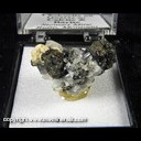 Mineral Specimen: Chalcocite, Quartz, Calcite, Barite from Stewart Mine, Butte, Silver Bow Co., Montana, Ex. Norm Woods