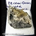 Mineral Specimen: Barite on Calcite from Behran's Quarry, Wymore, Gage Co., Nebraska, Ex. Norm Woods