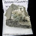 Mineral Specimen: Barite on Calcite from Behran's Quarry, Wymore, Gage Co., Nebraska, Ex. Norm Woods