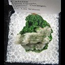 Mineral Specimen: Conichalcite, Calcite from Mina Ojuela, Mapimi, Durango, Mexico, Ex. Norm Woods Mineral Specimen: Conichalcite, Calcite from Mina Ojuela, Mapimi, Durango, Mexico, Ex. Norm Woods